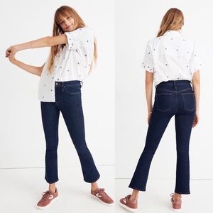 🆕 Madewell Cali Demi-Boot Dark Wash Jeans 25 Tall